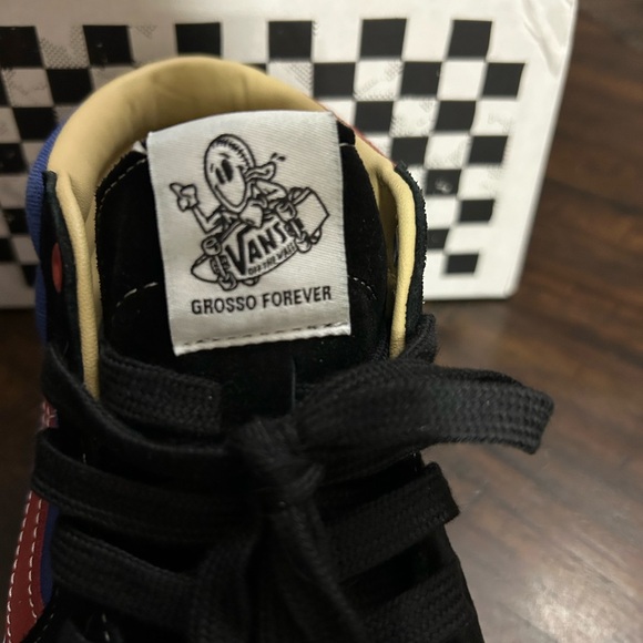 Vans Skate Grosso Mid University Red/Blue Men Size 9.5 - Picture 7 of 13